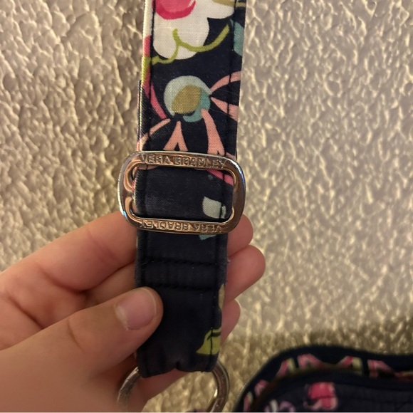 Vera Bradley Hipster In Ribbon Pattern Boho Quilted Crossbody Bag Purse Retired - Picture 6 of 11